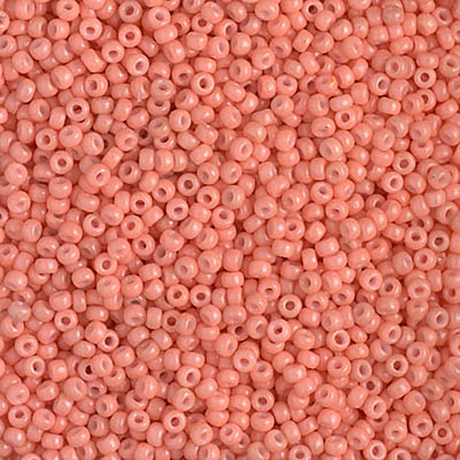 Miyuki 11/0 Seed Beads - 11-4462 - Duracoat Dyed Opaque Dark Salmon