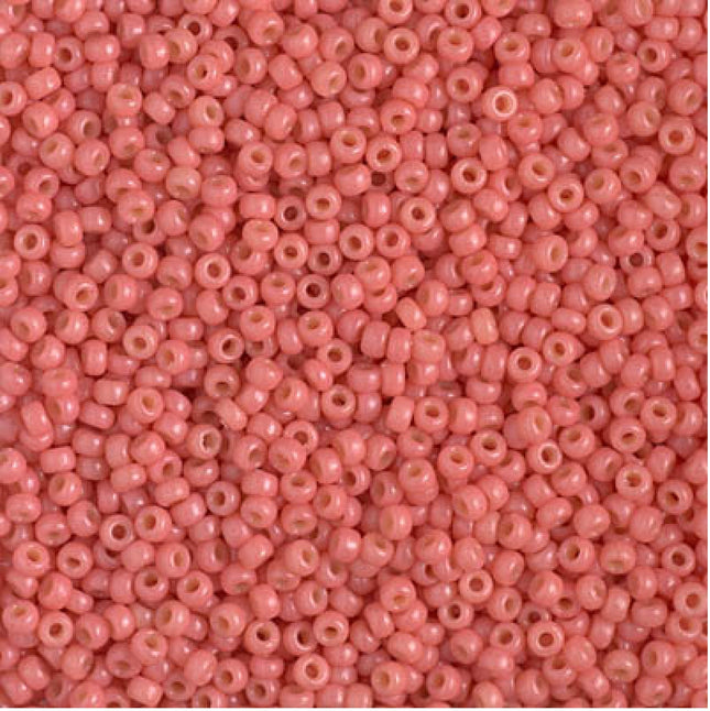 Miyuki 11/0 Seed Beads - 11-4464 - Duracoat Dyed Opaque Light Watermelon