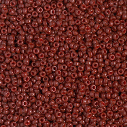 Miyuki 11/0 Seed Beads - 11-4470 - Duracoat Dyed Opaque Maroon