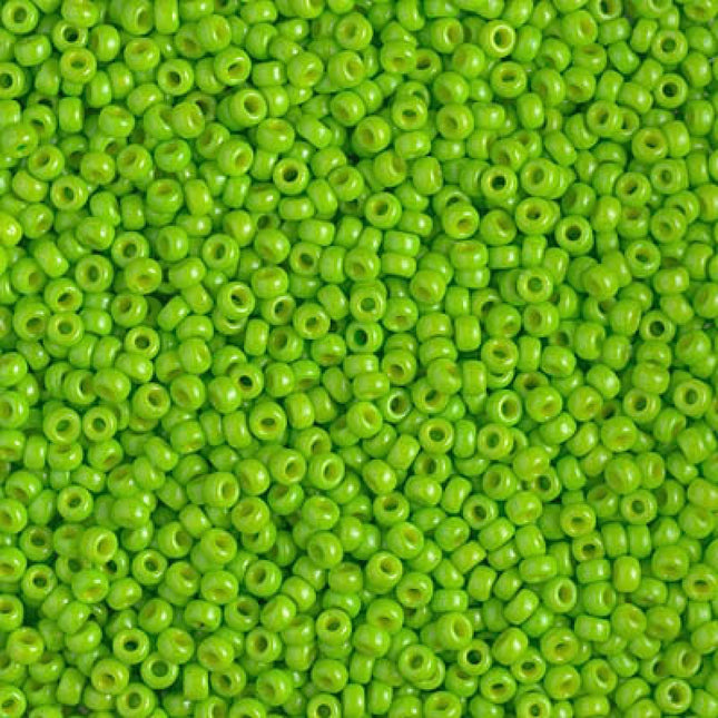 Miyuki 11/0 Seed Beads - 11-4471 - Duracoat Dyed Opaque Kiwi