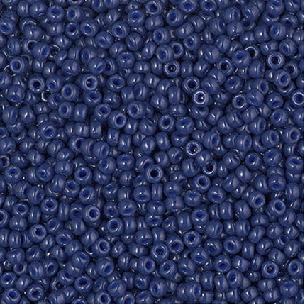 Miyuki 11/0 Seed Beads - 11-4493 - Duracoat Dyed Opaque Navy Blue
