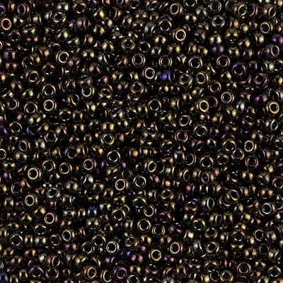 Miyuki 11/0 Seed Beads - 11-458 - Metallic Brown Iris