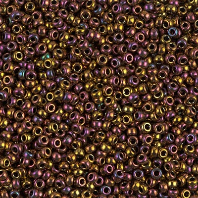 Miyuki 11/0 Seed Beads - 11-0462 - Metallic Gold Iris