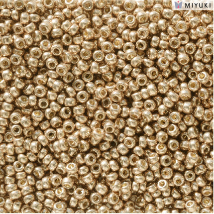 Miyuki 11/0 Seed Beads - 11-5104 - Duracoat Galvanized Light Champagne