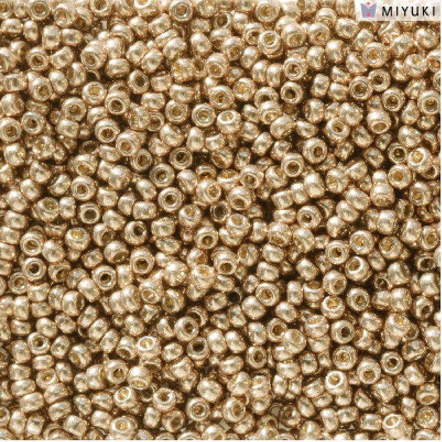 Miyuki 11/0 Seed Beads - 11-5104 - Duracoat Galvanized Light Champagne