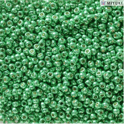 Miyuki 11/0 Seed Beads - 11-5105 - Duracoat Galvanized Dark Mint Green