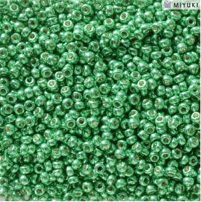 Miyuki 11/0 Seed Beads - 11-5105 - Duracoat Galvanized Dark Mint Green