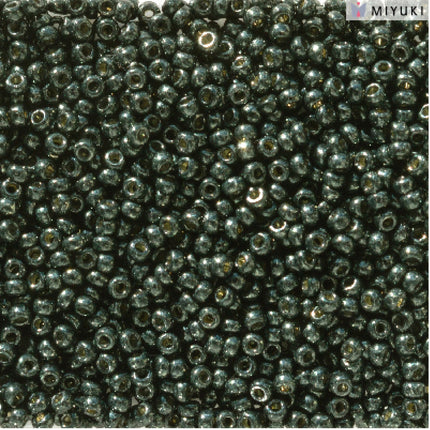 Miyuki 11/0 Seed Beads - 11-5107 - Duracoat Galvanized Black Moss