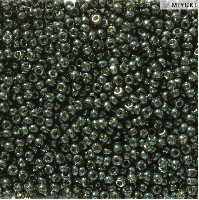 Miyuki 11/0 Seed Beads - 11-5107 - Duracoat Galvanized Black Moss