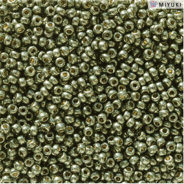 Miyuki 11/0 Seed Beads - 11-5112 - Duracoat Galvanized Dark Steel Green