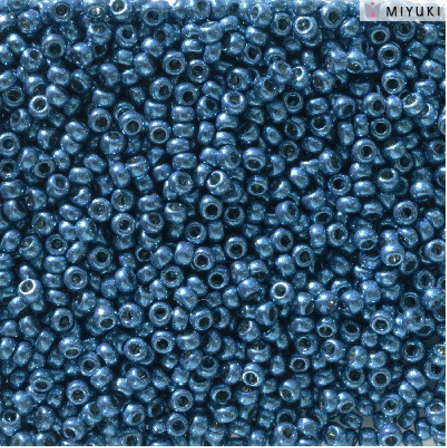Miyuki 11/0 Seed Beads - 11-5116 - Duracoat Galvanized Deep Aqua Blue