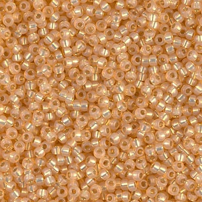 Miyuki 11/0 Seed Beads - 11-552 - Lt Yellow Orange Alabaster S/L Dyed