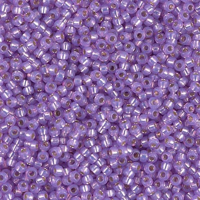 Miyuki 11/0 Seed Beads - 11-574 - Violet Alabaster Silver Lined Dyed