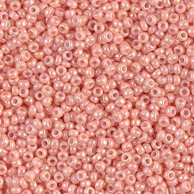 Miyuki 11/0 Seed Beads - 11-596 - Semi-Matte Opaque Salmon AB