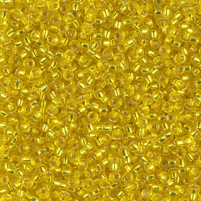 Miyuki 11/0 Seed Beads - 11-006 - Silver Lined Yellow