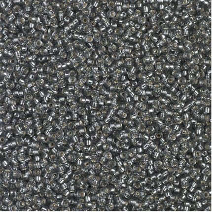 Miyuki 15/0 Seed Beads - 15-021 -  Silverlined Gray