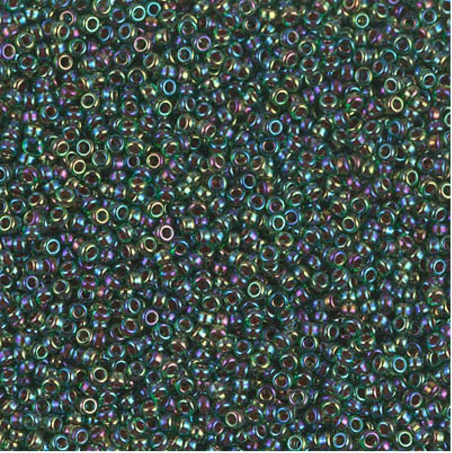 Miyuki 15/0 Seed Beads - 15-344 - Hot Pink Lined Aqua AB