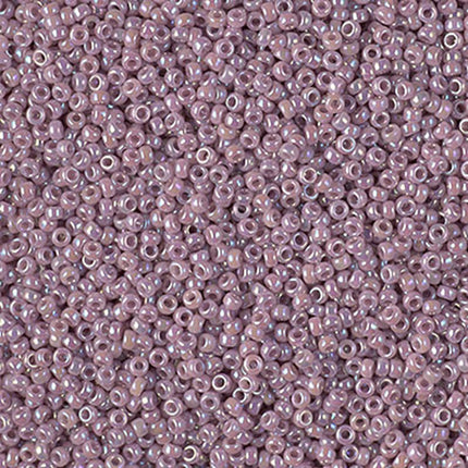 Miyuki 15/0 Seed Beads - 15-478 - Opaque Mauve AB