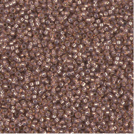 Miyuki 15/0 Seed Beads - 15-641 - Dyed Rose Bronze Silverlined Alabaster
