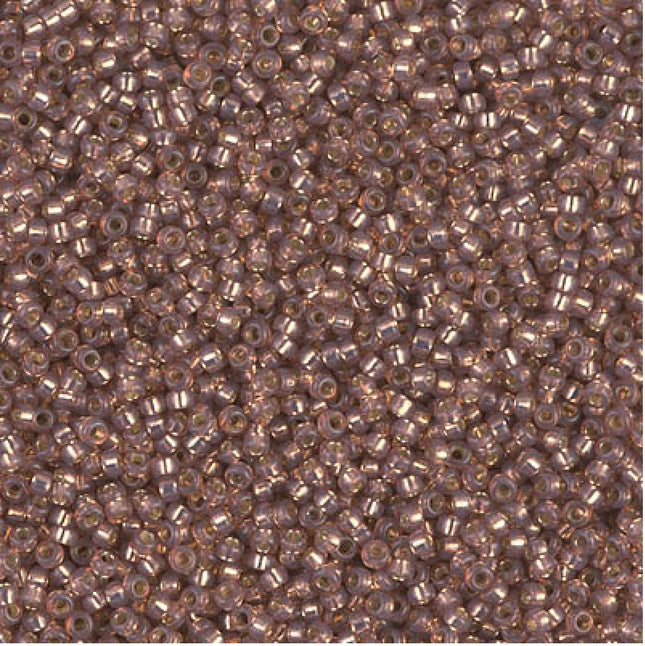 Miyuki 15/0 Seed Beads - 15-641 - Dyed Rose Bronze Silverlined Alabaster