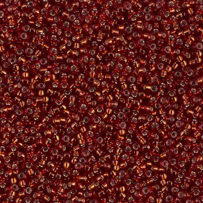 Miyuki 15/0 Seed Beads - 15-011D - Silverlined Dark Ruby