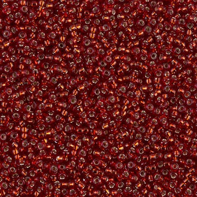 Miyuki 15/0 Seed Beads - 15-011 -  Silverlined Ruby
