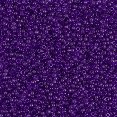 Miyuki 15/0 Seed Beads - 15-1314 - Dyed Transparent Red Violet