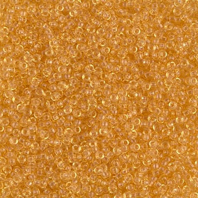 Miyuki 15/0 Seed Beads - 15-132 - Transparent Light Topaz
