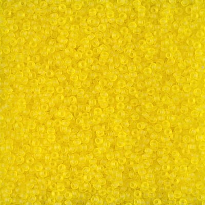 Miyuki 15/0 Seed Beads - 15-136F - Matte Transparent Yellow