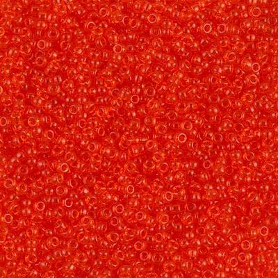 Miyuki 15/0 Seed Beads - 15-139 - Transparent Tangerine