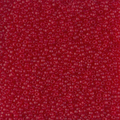 Miyuki 15/0 Seed Beads - 15-141F - Matte Transparent Ruby