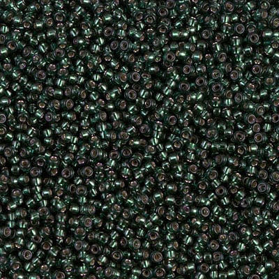 Miyuki 15/0 Seed Beads - 15-1423 - Dyed Silverlined Dark Olive