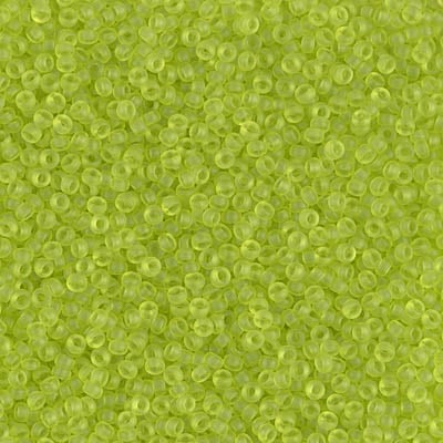 Miyuki 15/0 Seed Beads - 15-143F - Matte Transparent Chartreuse
