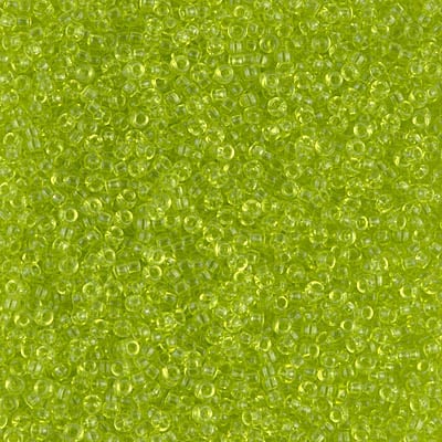 Miyuki 15/0 Seed Beads - 15-143 - Transparent Chartreuse