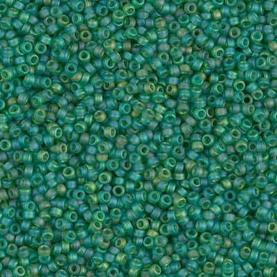 Miyuki 15/0 Seed Beads - 15-146FR - Matte Transparent Green AB