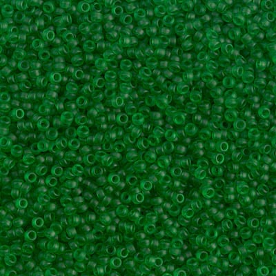 Miyuki 15/0 Seed Beads - 15-146F - Matte Transparent Green