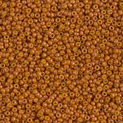 Miyuki 15/0 Seed Beads - 15-1479 - Dyed Opaque Pumpkin