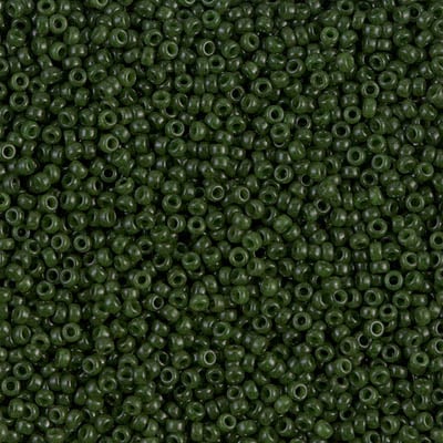 Miyuki 15/0 Seed Beads - 15-1488 - Dyed Opaque Olive