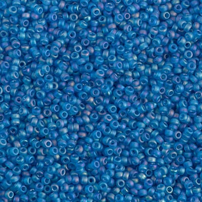Miyuki 15/0 Seed Beads - 15-149FR - Matte Transparent Capri Blue AB