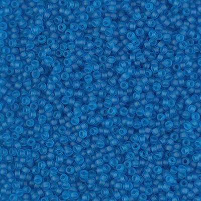 Miyuki 15/0 Seed Beads - 15-149F - Matte Transparent Capri Blue