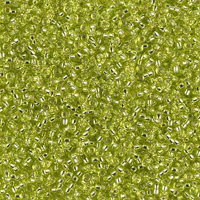 Miyuki 15/0 Seed Beads - 15-014 - Silverlined Chartreuse