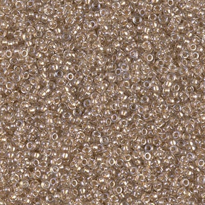 Miyuki 15/0 Seed Beads - 15-1521 - Sparkling Beige Lined Crystal