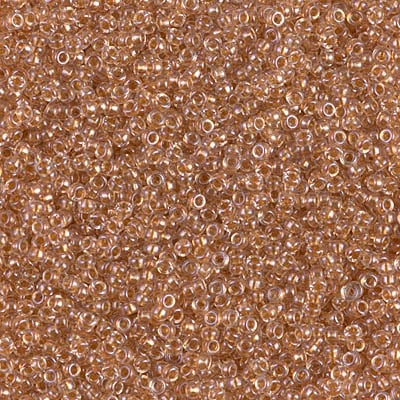 Miyuki 15/0 Seed Beads - 15-1522 - Sparkling Honey Beige Lined Crystal
