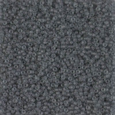 Miyuki 15/0 Seed Beads - 15-152F - Matte Transparent Gray