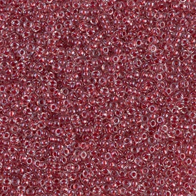 Miyuki 15/0 Seed Beads - 15-1554 - Sparkling Cranberry Lined Crystal