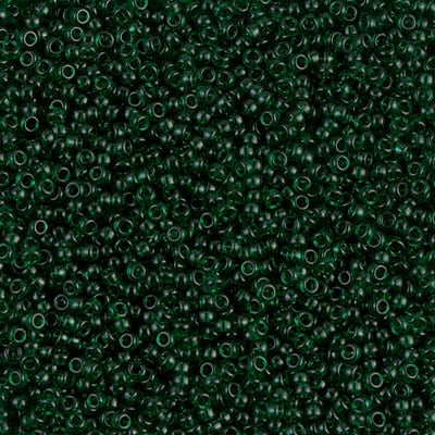 Miyuki 15/0 Seed Beads - 15-156 - Transparent Dark Emerald