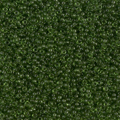 Miyuki 15/0 Seed Beads - 15-158 - Transparent Olive
