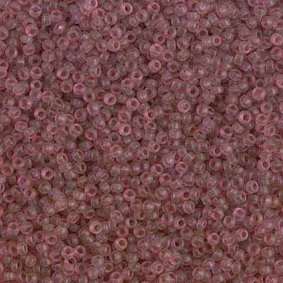 Miyuki 15/0 Seed Beads - 15-1606 - Dyed Semi-Matte Transparent Rose