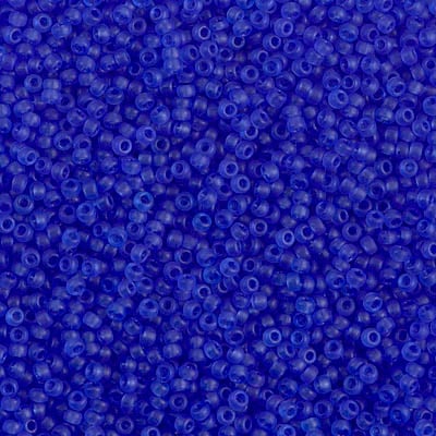 Miyuki 15/0 Seed Beads - 15-1617 - Dyed Semi-Matte Transparent Violet