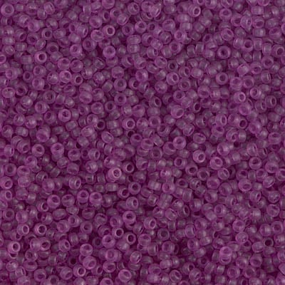 Miyuki 15/0 Seed Beads - 15-1620 - Dyed Semi-Matte Transparent Lavender